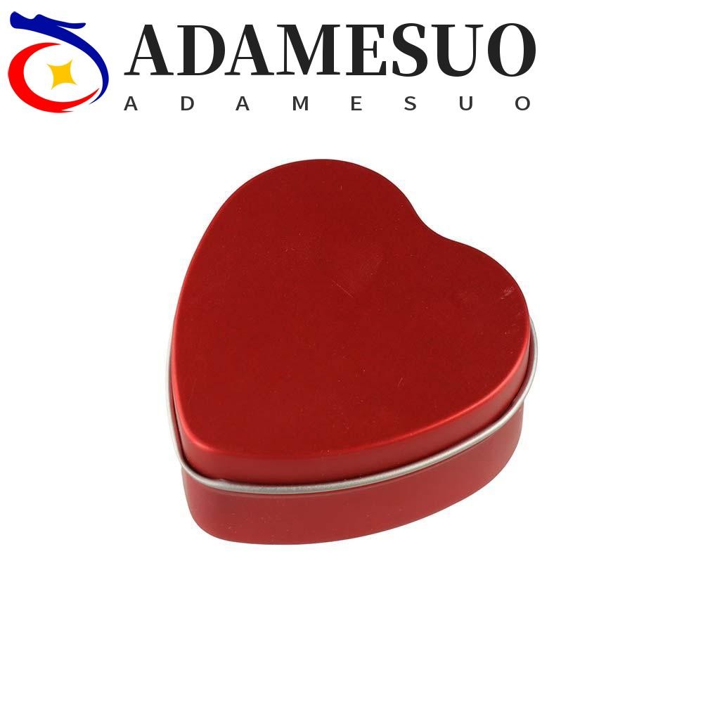 อดัมซูโอะรูปหัวใจดีบุก,จานดีบุกเงิน/สีแดง/สีชมพูหัวใจกล่องโลหะ,ปฏิบัติที่ว่างเปล่ารีฟิลที่มีฝาปิดภาชนะรูปหัวใจบ้าน