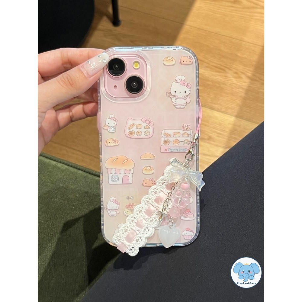 การ์ตูนน่ารัก HelloKitty เข้ากันได้เคสไอโฟน 13 11 15 Pro Max 12 14 Pro Max X XS XR Max 7 14 15 8 Plus SE2020 TPU นุ่มเคส