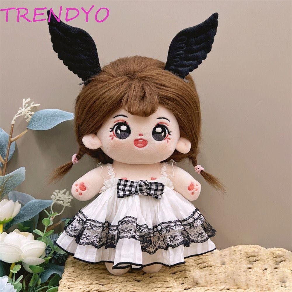 Trendyo เสื้อผ้าตุ๊กตาผ้าฝ้าย 20 ซม., หลายสี Kuromi ตุ๊กตา Lolita ชุด, ของเล่นตุ๊กตาเสื้อผ้ามินิของเล่นอุปกรณ์เสริมน่ารักผ้าฝ้ายตุ๊กตา Lolita ชุดเด็กของขวัญ
