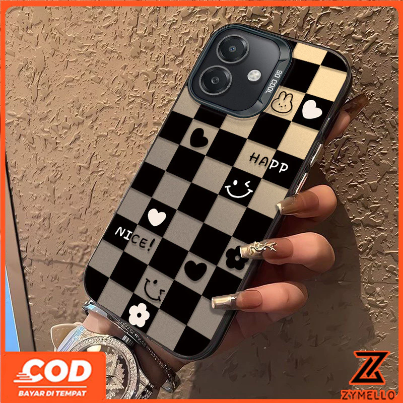สําหรับOPPO Reno16F 16Pro 15F 15ProMax 14F 14Pro 13F 13Pro 12F 12Pro 11F 11Pro 10Pro 8T 8Z 7Z 6Z Lattice smile HeartกันกระแทกTPUมือถือโพธิ์