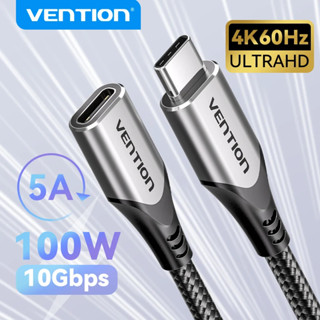Vention สายต่อ USB C ชายหญิง Type C Extender สายไฟ Thunderbo…