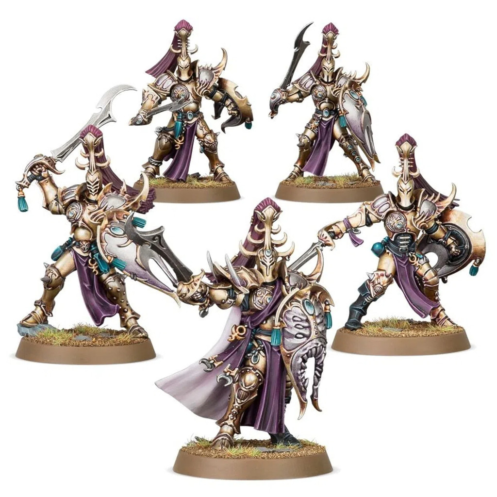 F245 ซ่อนตัวของ Slaanesh Myrmidesh Painbringers/Symbaresh Twins Plate Model เรซิ่น Miniatures