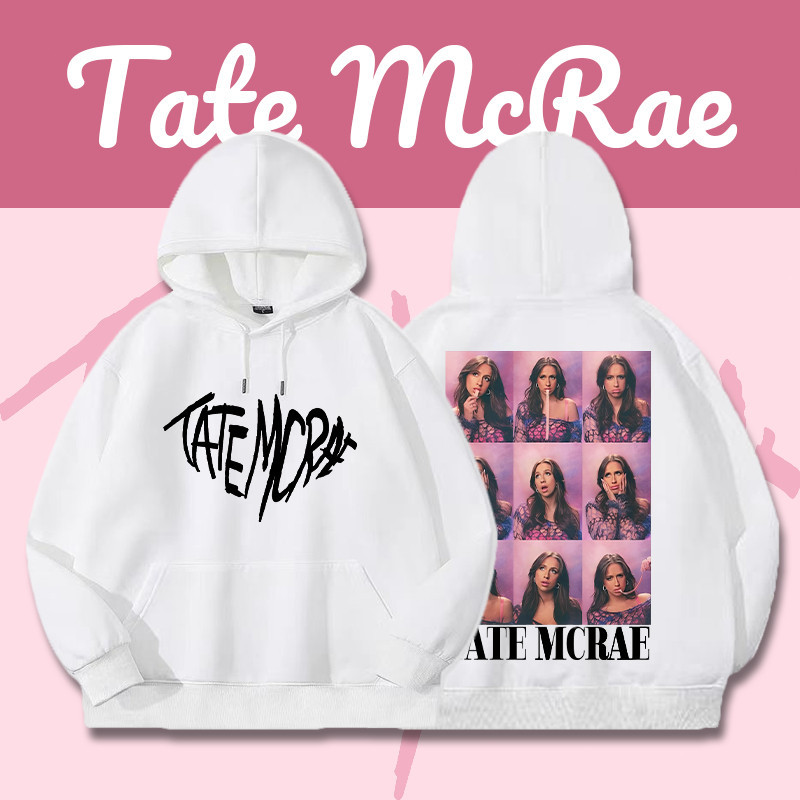 🔥 🧸ผ้าฝ้าย Hoodie🧸 ใหม่ เสื้อฮู้ด " ❤Tate McRae "  | Tate McRae  100% Hoodie ใส่ได้ ทั้ง ชาย ใส่สบาย