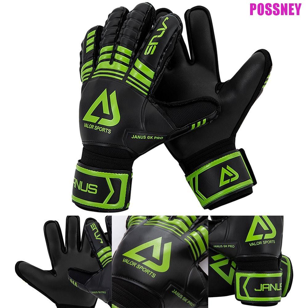 Possney Goalie ถุงมือ,ป้องกันนิ้วลื่นถุงมือยางฟุตบอล,อาชีพสวมทนหนา Handguard ฟุตบอลถุงมือผู้รักษาประตูฟุตบอลการฝึกอบรมฟุตบอล
