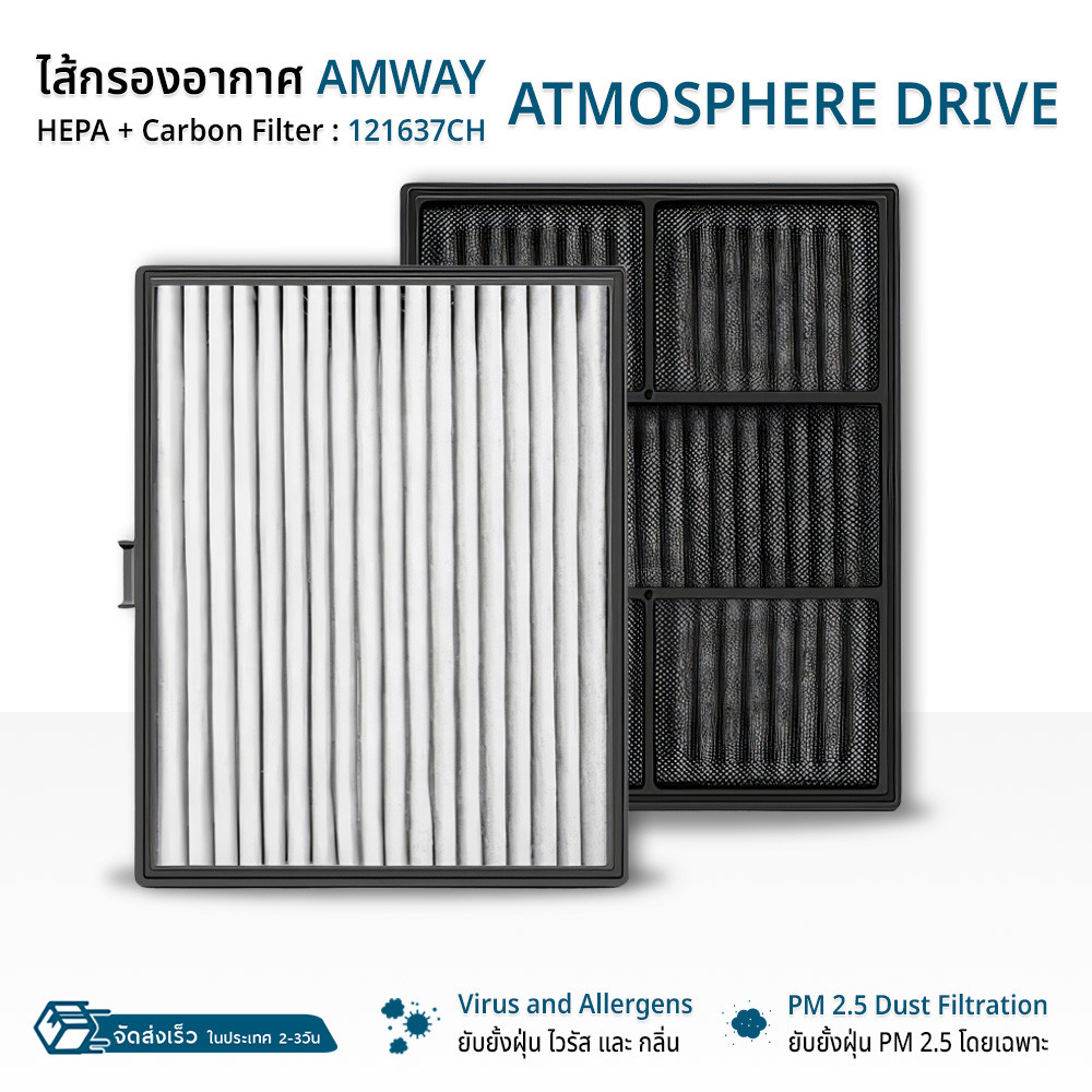 ORZ - ไส้กรอง Amway Car 121637CH แผ่นกรองอากาศ ไส้กรองอากาศ ฟิลเตอร์ ป้องกัน ฝุ่น PM2.5 - Replacemen