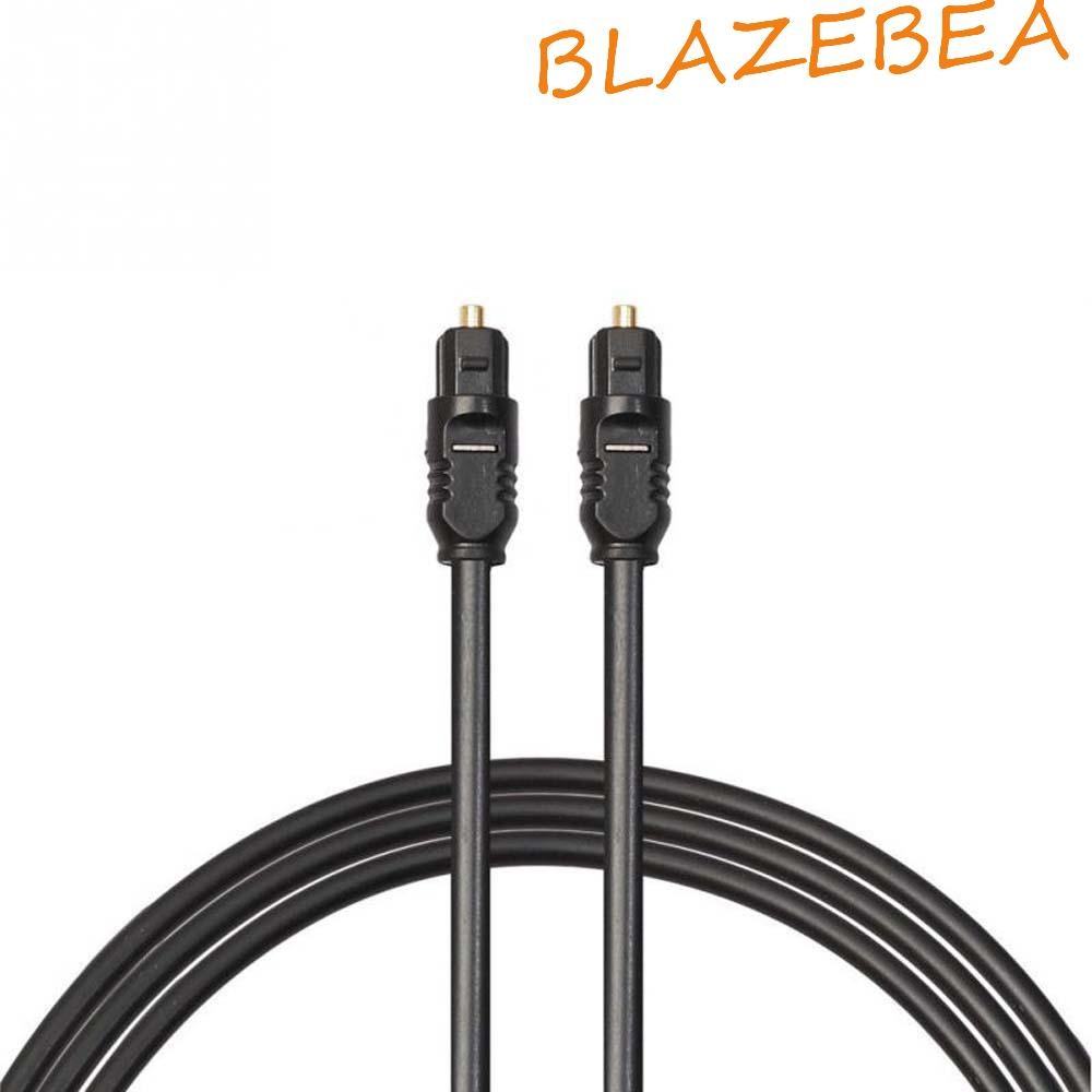 Blazebea สายไฟเบอร์เสียงคุณภาพสูงทนทาน Optical Fibre SPDIF MD DVD Gold Plated Digital Audio Cable