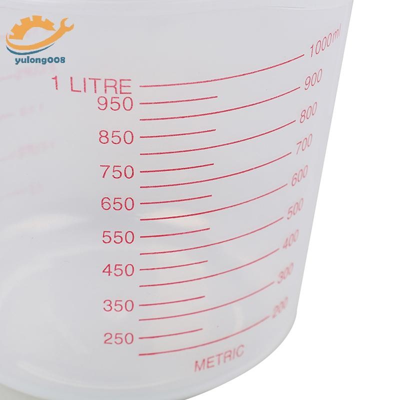 [MR] เหยือกตวงพลาสติกคุณภาพสูง ถ้วยสเกลความจุขนาดใหญ่ 25/500/1000ml TH ราคา ถูกที่สุด ดีลบีเคเค แกลเลอรีภาพที่ 5