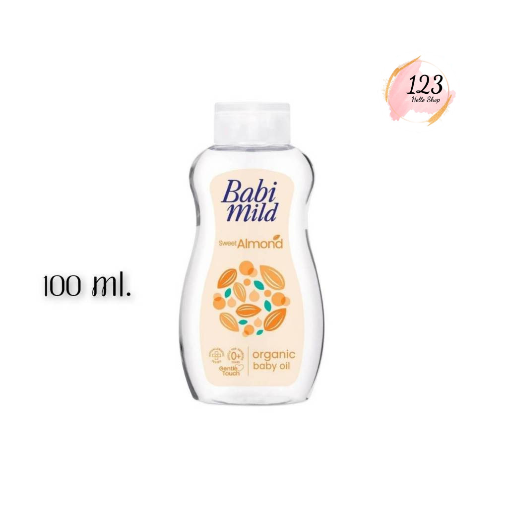 (1ขวด) Babi Mild Almond Oil 100 ml เบบี้มายด์ ออยล์ อัลมอนด์ 100 มล.