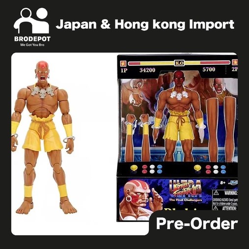 [Pre-order:2025-05] JADA TOYS 6" Action Figure ULTRA STREET FIGHTER II Wave 2 Dhalsim