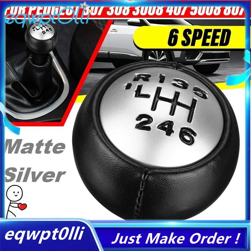 ^eQQ^6 เกียร์เกียร์ Shift Knob สําหรับ Peugeot 307 308 3008 407 5008 807 Partner B9 Tepee Citroen C3