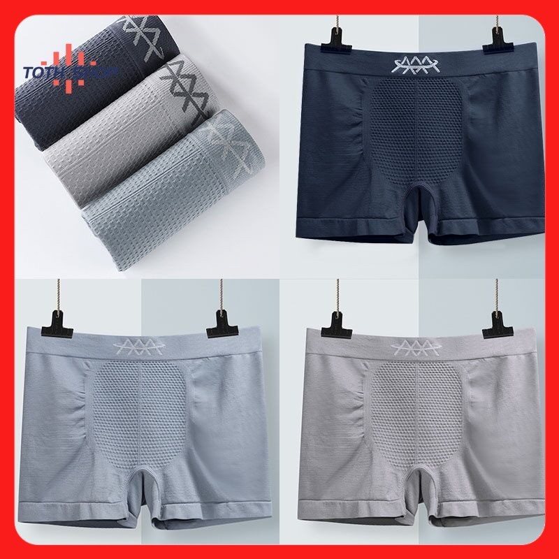 กางเกงในผู้ชาย เนื้อผ้านิ่ม กางเกงชั้นใน ผ้าทอ 3D เนื้อผ้าเกรด 45-75kg