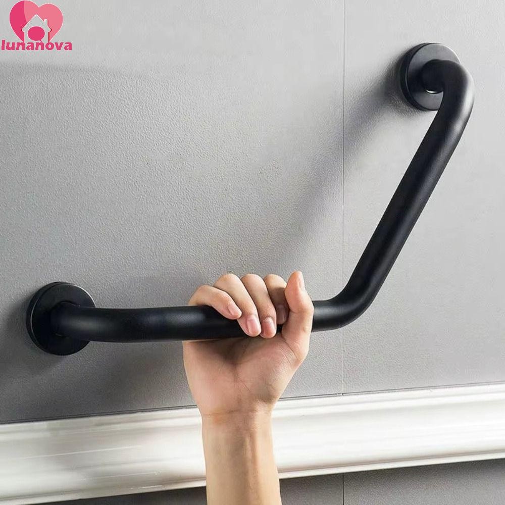 Lunanova Safety Support Grab Bar, การติดตั้งการเจาะกันลื่นที่วางแขนในห้องน้ํา, ติดผนังทนทานสแตนเลสที่จับฝักบัวหญิงตั้งครรภ์