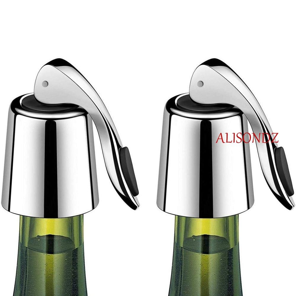 Alisondz จุกปิดขวดไวน์ Leakproof Wine Saver ซิลิโคนปลั๊กนํากลับมาใช้ใหม่