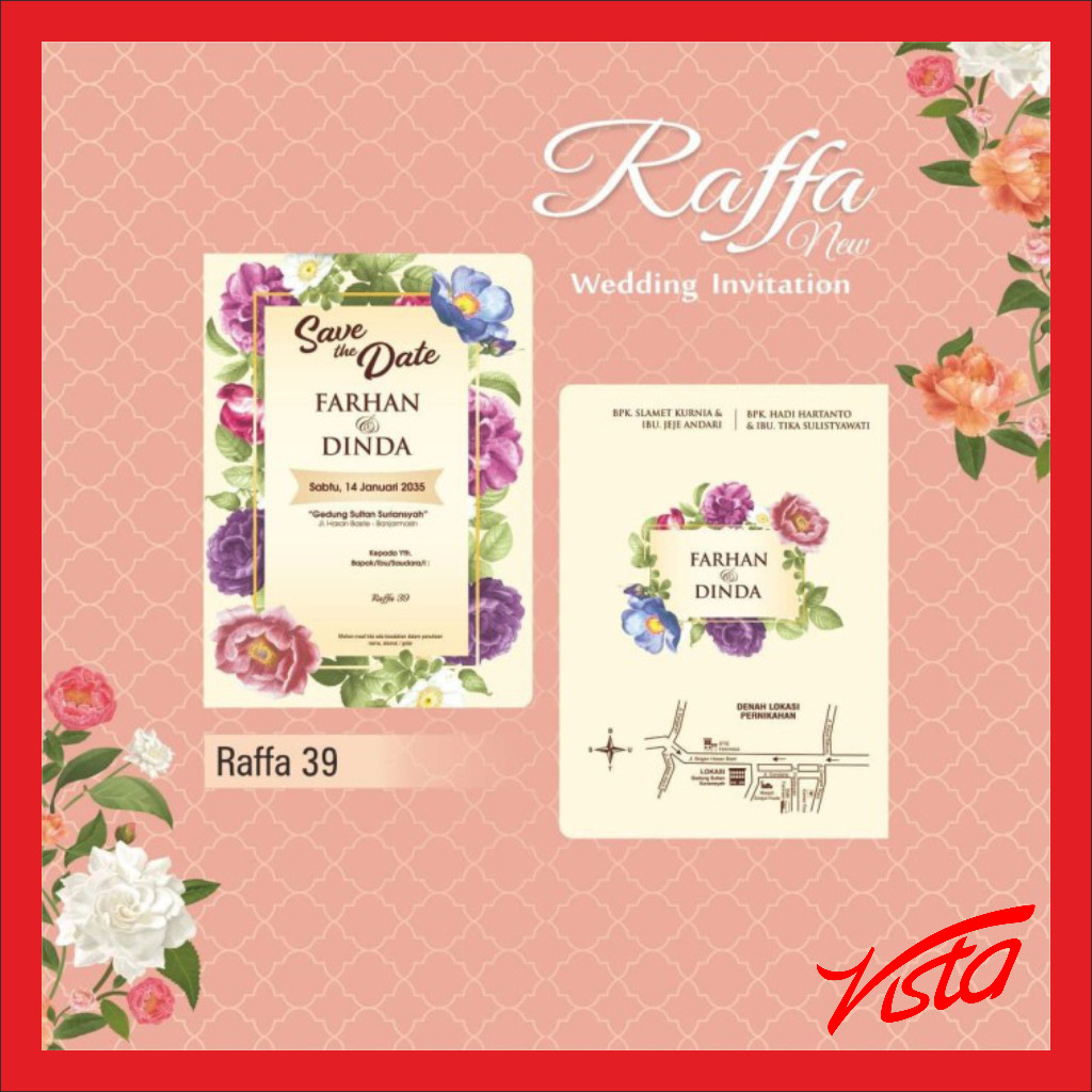 Raffia 39 kudus คําเชิญงานแต่งงานที่หรูหรา