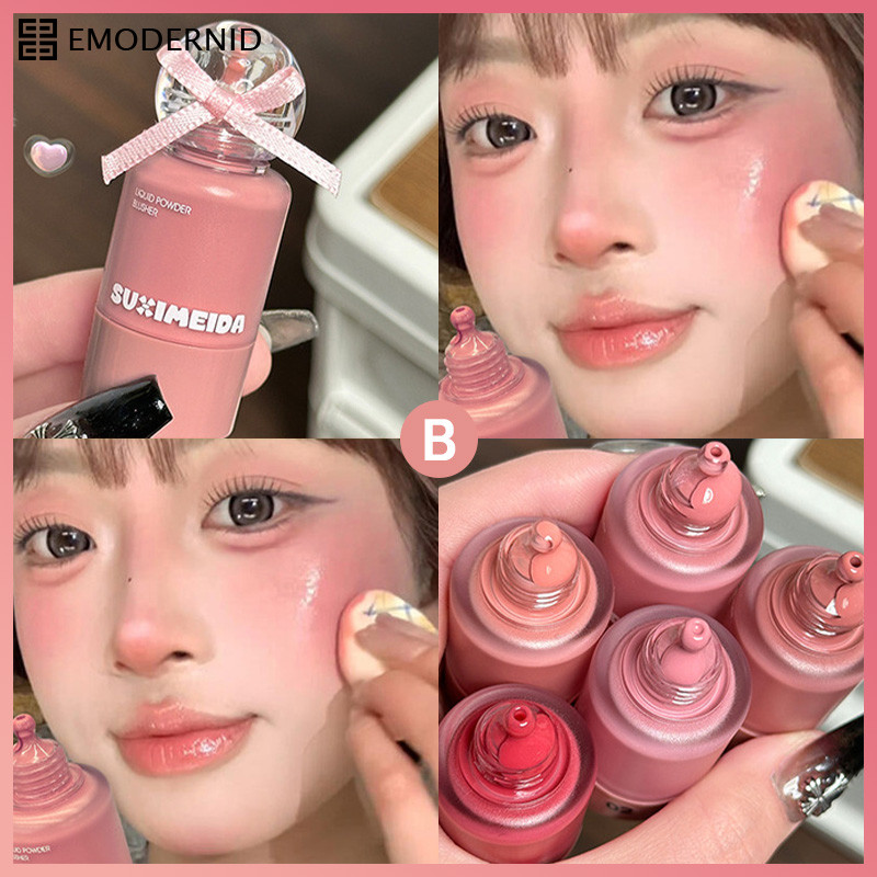 Liquid Powder Blusher บลัชออนน้ำสูตรบางเบา เนื้อเนียนให้ลุคผิวฉ่ำวาวเป็นธรรมชาติ-em