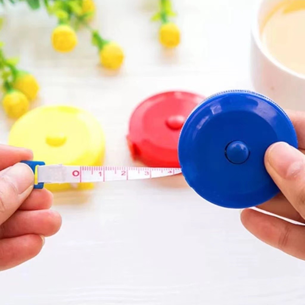 1.5m สายวัดรอบเอว สายวัดเอว ตลับเมตร คละสี #A060 - รูปที่ 6