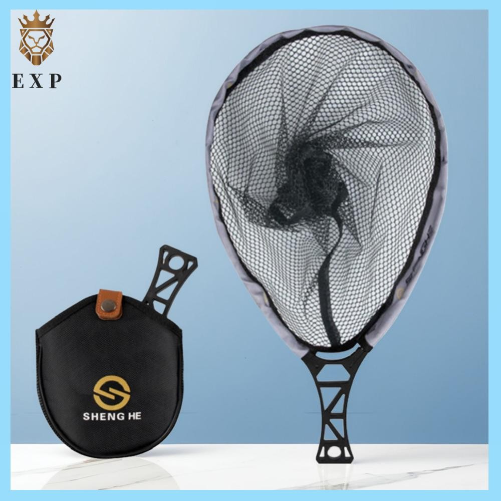 [explosion1.th] Fishing Landing Net พับปลาเทราท์ Net Fly Fishing Net อุปกรณ์ตกปลา (L)