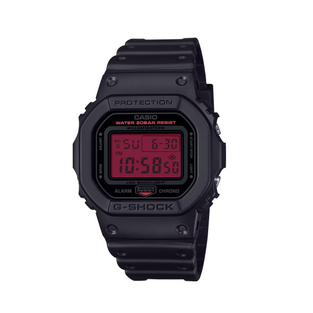 JDM MAY WATCH ★ Casio G-shock Digital alarms TIMER 200M นาฬิกาจับเวลากันน้ำ DW-5600BBR-1JF 2025.5 RE