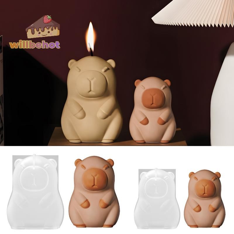 [Willbehot-t] แม่พิมพ์ Capybara 3D Capybara Mousse เค้กแม่พิมพ์ซิลิโคน Capybara แม่พิมพ์สัตว์แม่พิมพ์เทียนสําหรับมูสเค้กไอศกรีมแม่พิมพ์ [ใหม่]