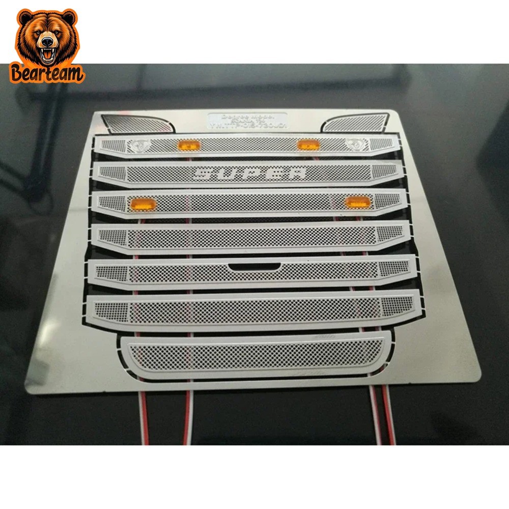 โลหะ Air intake ฝาครอบตกแต่งสําหรับ 1/14 Tamiya RC รถบรรทุก Scania R730 R620 R470 Diy อะไหล่