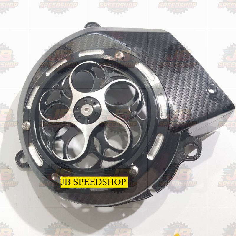 SPINNER ฝาครอบพัดลม ROUND VESMET + คาร์บอน KEVLAR WTP THAILAND MIO SPORTY, MIO SOUL, NUVO, FINO CARB