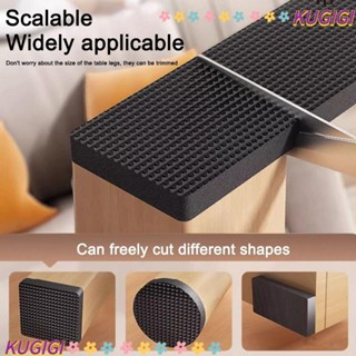 KUGIGI แผ่นยาง, แผ่นรองขาเฟอร์นิเจอร์กันลื่นแบบมีกาวในตัว, เ…