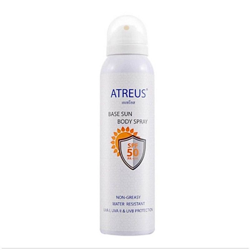 Atreus Base Sun Body Spray SPF 50 PA+++ 150 ml เอเทรียส สเปรย์กันแดด เบส บอดี้ิ