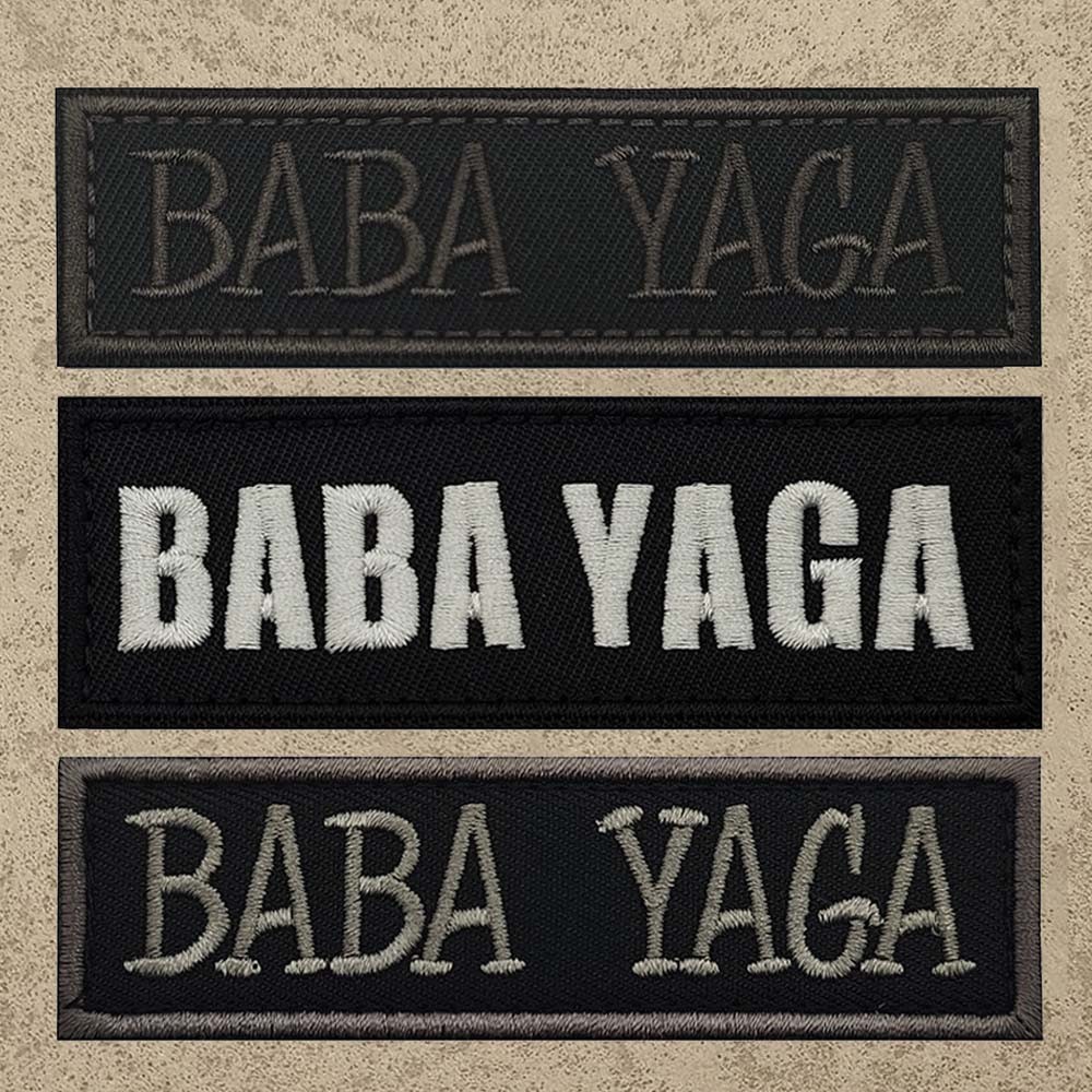 ตลก Baba Gaga_patch_hook_loop_emblem_badge_armband_สำหรับกระเป๋าเป้เสื้อกั๊กและหมวกกันน็อก