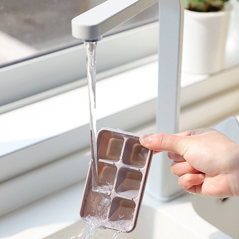 แม่พิมพ์น้ำแข็ง 6 ถาดน้ำแข็ง ซิลิโคนทำน้ำแข็ง ผลิตจากซิลิโคน ยืดหยุ่นได้ดี น้ำแข็งก้อนแยกออกง่าย - รูปที่ 5