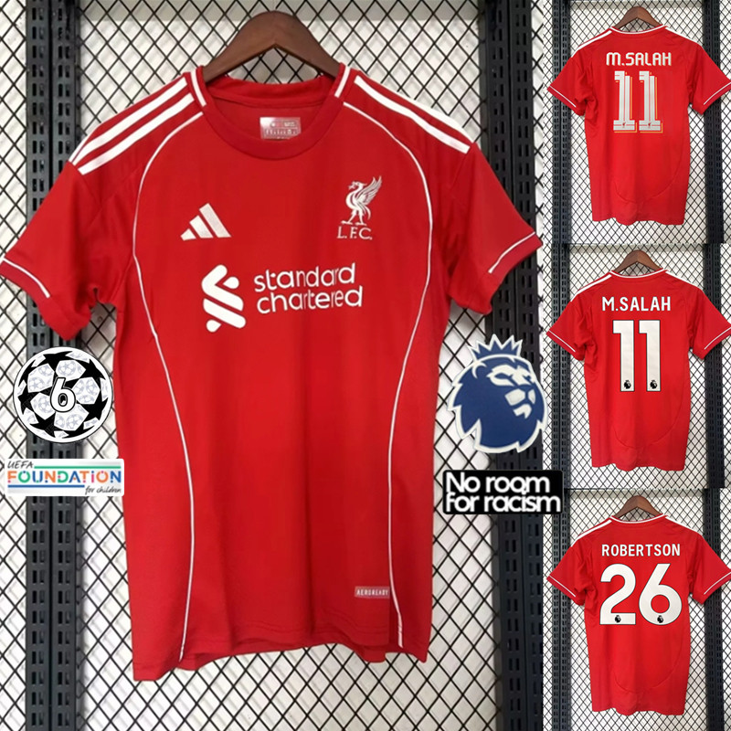 2025/26 เสื้อฟุตบอลผู้ชาย Liverpool Home Thailand AAA+เสื้อเจอร์ซีย์คุณภาพสูง