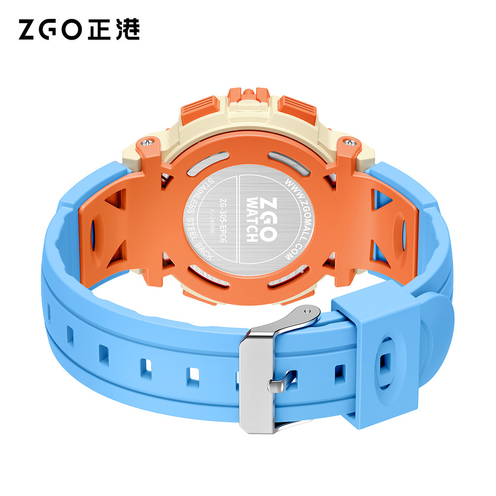 ZGO นาฬิกาเด็ก กันน้ำ 50M กันกระแทก มีนาฬิกาปลุก ปฏิทิน กีฬา นาฬิกาสำหรับเด็กผู้ชาย ของขวัญ นาฬิกาอิเล็กทรอนิกส์ 305