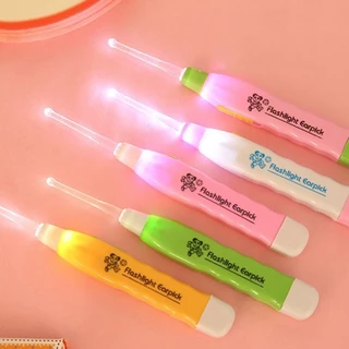 ไม้แคะหูมีไฟ LED ที่แคะหูแบบมีไฟ ไม้แคะหูเด็ก ทำความสะอาดหู (คละสี)