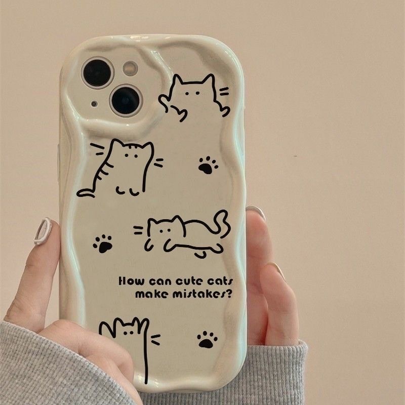 WF CASE CUTE CAT VIVO Y15S Y16 Y01 Y20 Y20S Y12S Y33 Y33S Y33T Y21 Y21A Y21S Y22 Y36 5G Y27 Y75 T1 Y