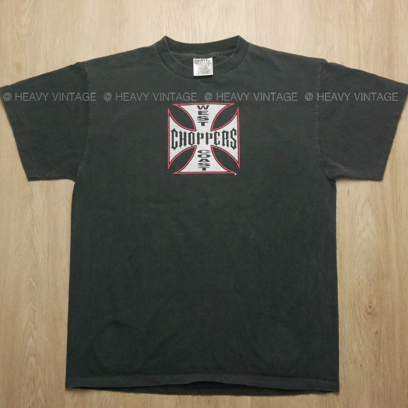 WEST COAST CHOPPERS Long Beach, CA Bio washed เสื้อวินเทจ เสื้อฮาเลย์ heavy vintage shirt