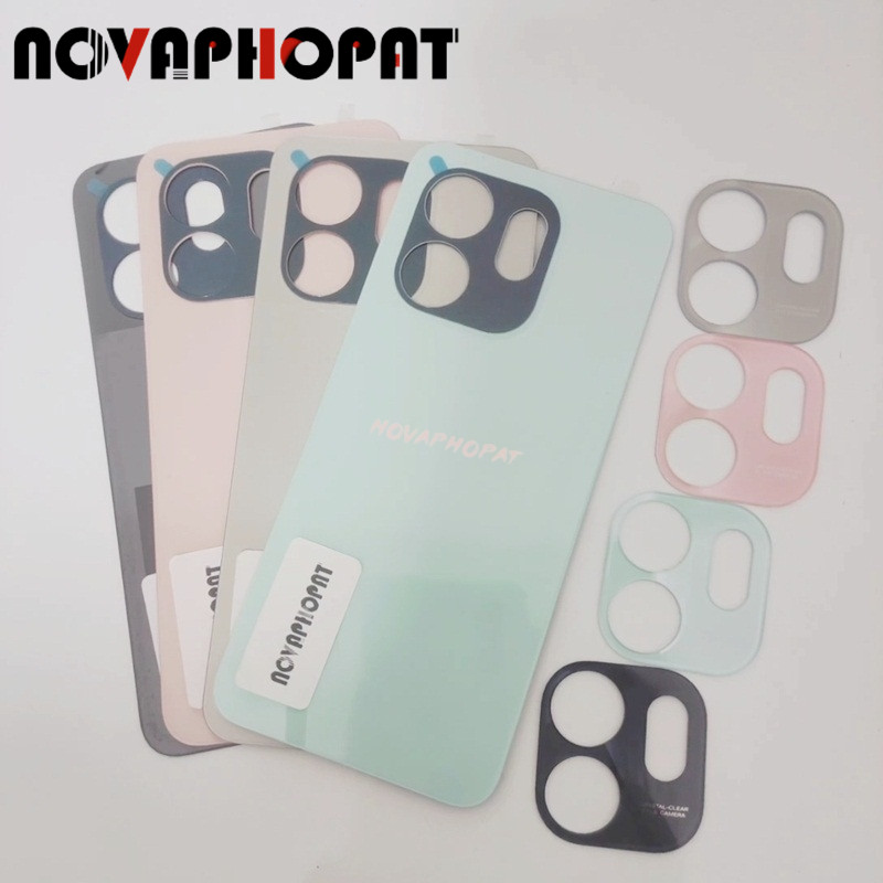 Novapat สําหรับ Infinix Smart 9 X6532/สมาร์ท 9 HD X6532C ฝาหลังแบตเตอรี่ด้านหลังกรณี Fix Damage Glas