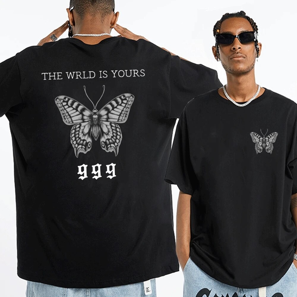 Harajuku Rapper Juice WRLD Men's T-shirt Streetwear Hip Hop Juice Wrld Print Short Sleeve Tee Shirt 