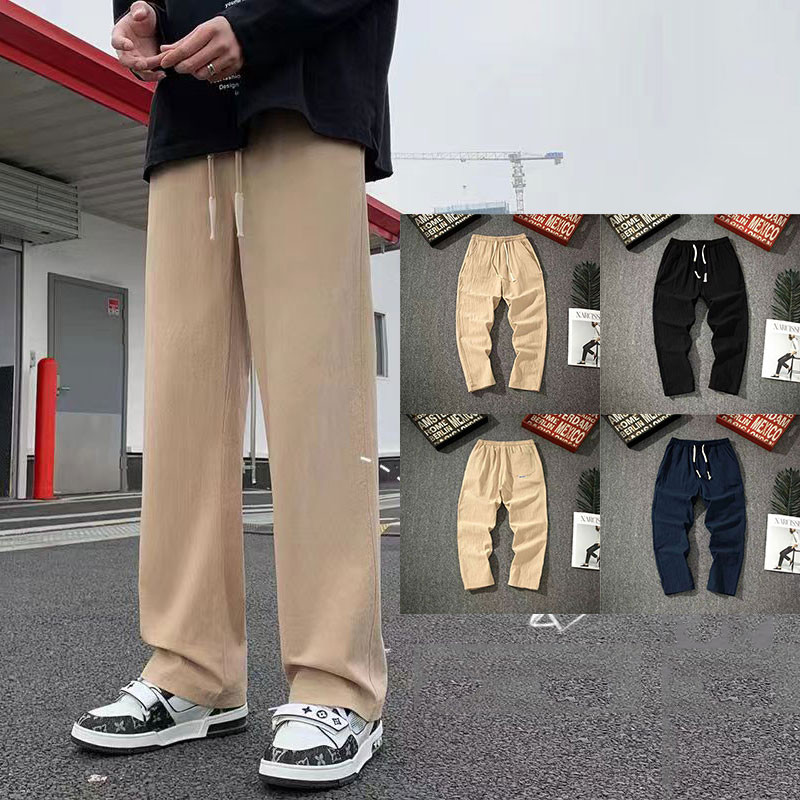 Seluar Lelaki Panjang Cotton Men Long Pants Fashion Sports Pants Casual Korean Drawstring Pants Brea