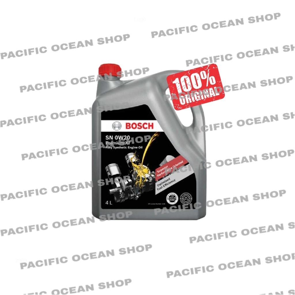BOSCH SN 0W20 PREMIUM X7 FULLY SYNTHETIC ENGINE OIL 4L PERODUA AXIA BEZZA ATIVA MYVI G3 (10,000KM)