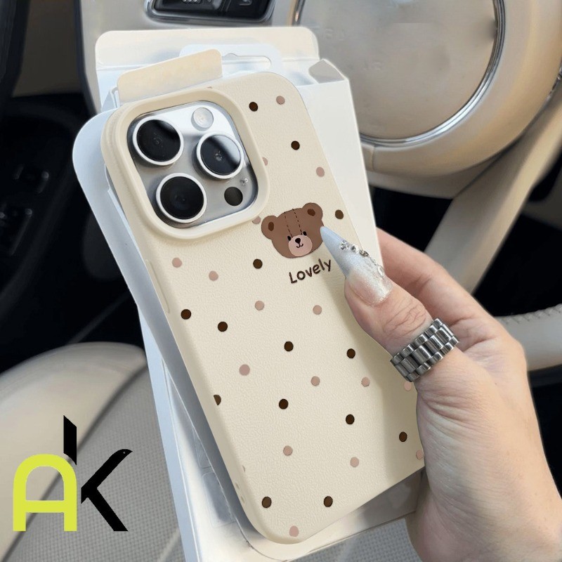 AK New! Ins เคสโทรศัพท์หนัง สำหรับ IPhone 11 12 13 14 15 16 Pro Max Xs Max XR 15 Pro Max 14 Pro Max