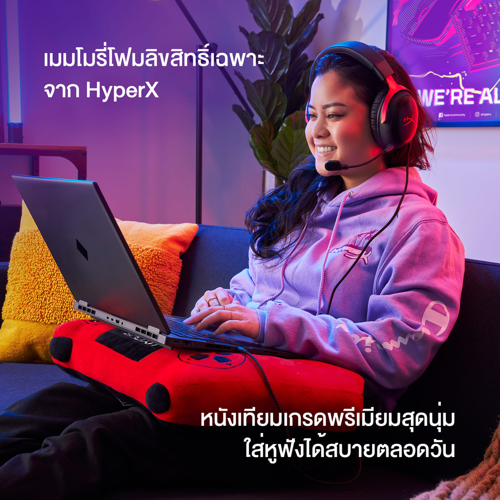 HyperX Cloud III Gaming Headset หูฟังมีสาย หูฟังเกมมิ่ง (Black) (727A8AA) ประกันศูนย์ไทย