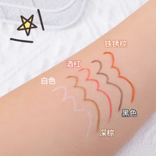 shiny girl: ปากกาอายไลเนอร์ กันน้ํา ไม่เปื้อนง่าย ลบออกง่าย สําหรับแต่งหน้า มีหลายสี E0301