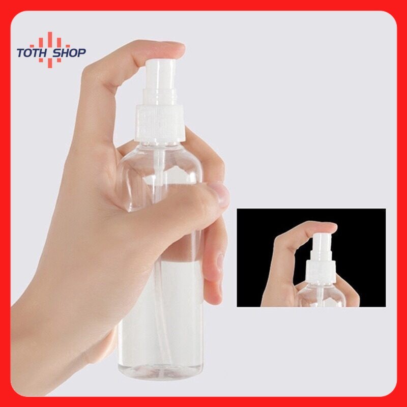 ขวดสเปรย์ใส 5 ใบ ขวด PET ขนาด 30,50,100,120 ml พลาสติก ขนาดพกพา แบบหัวสเปรย์กด มีเรทส่ง ส่งไว ไม่รอนานจร้า ส่งจากกรุงเทพ