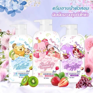 ผลไม้ครีมอาบน้ำ แชมพู เด็ก 2 อิน1 อ่อนโยนต่อผิวลูก หอม หอมติดทนนาน ความปลอดภัย 800ml ลดผดผื่น ผื่นร้อน ผื่นคัน（029）