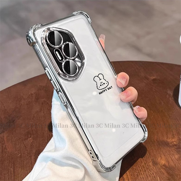 เคส Honor 400 Pro เคส Honor 400 เคส Honor 400 Smart 5G Bear เคสโทรศัพท์มือถือแบบใสกันกระแทก ลายกระต่