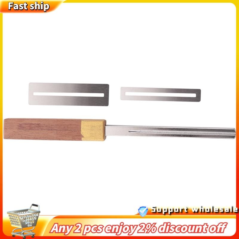 ใน-Guitar Fret Crowning File,Fret Edge File,Fret End Rounded Tool,Three Radius Slot & File,Multi-Fun