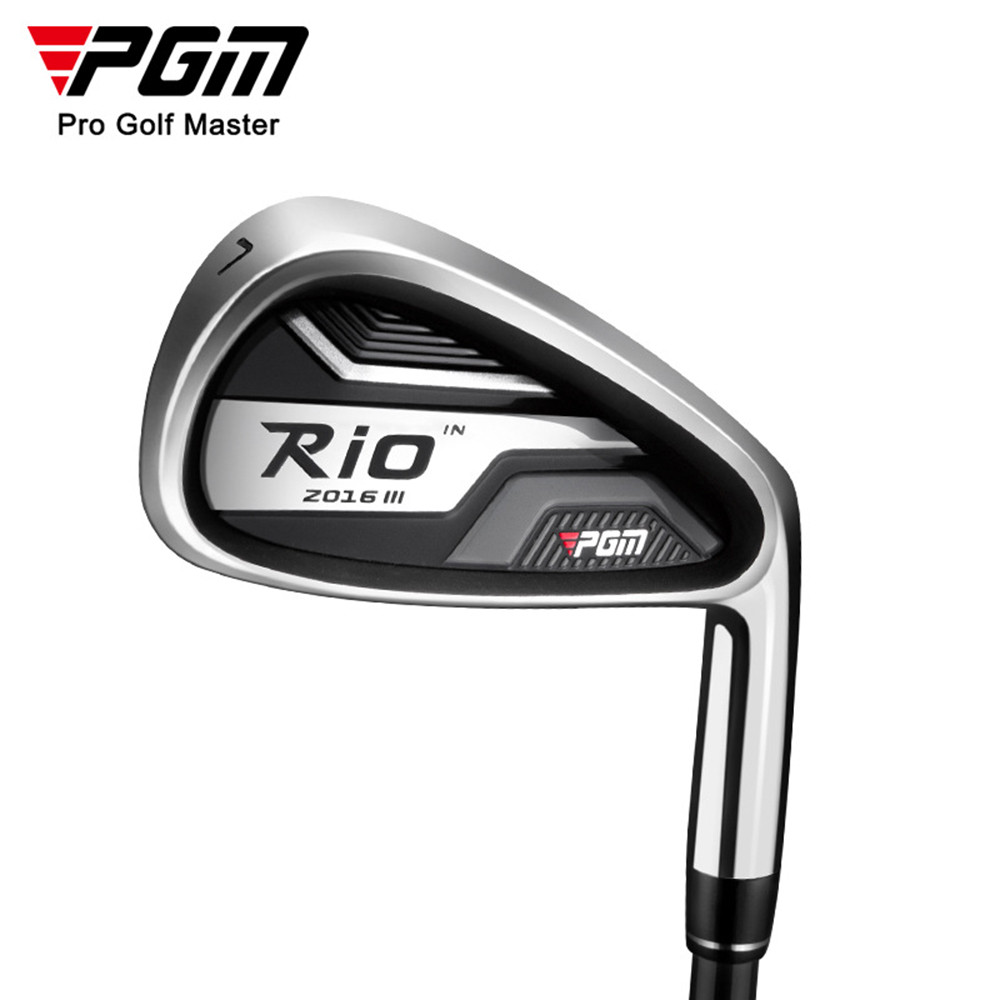 PGM Golf Clubs Men 7 Irons เหมาะสำหรับมือใหม่ ดีไซน์เรียบง่าย สีดำ tig040