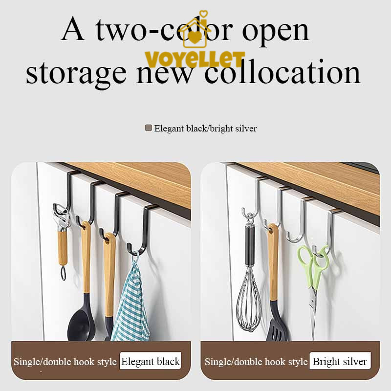 🌈ตะขอสแตนเลส ตะขอแขวนประตู ตู้ครัว ไม่ต้องเจาะผนัง🌈 - รูปที่ 5