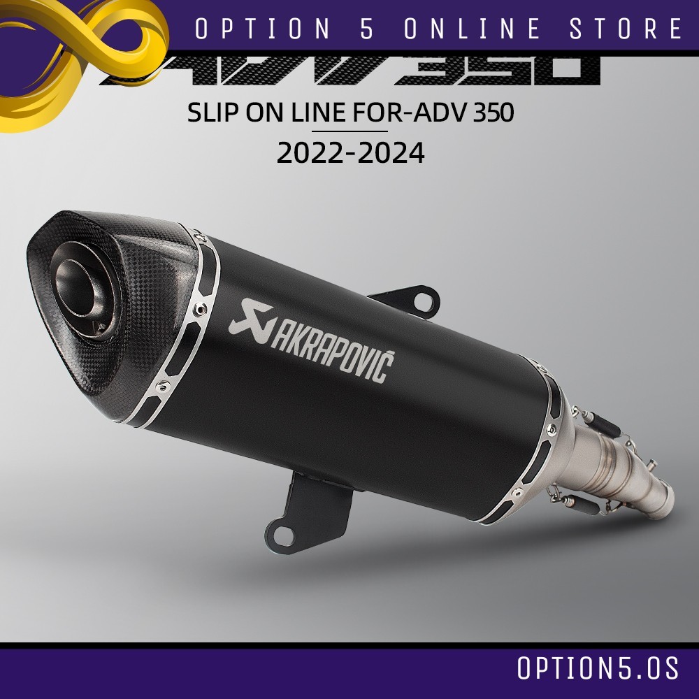 Honda ADV 350 Akrapovic ท่อไอเสียปรับเปลี่ยน Slip on Racing Line 470 มม.สแตนเลส ADV350