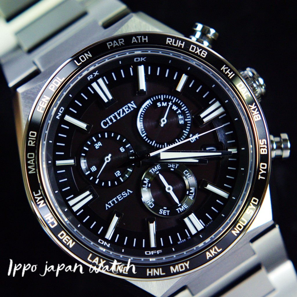 Jdm นาฬิกาใหม่ ★ CITIZEN/Citizen Solar Wave Sapphire นาฬิกาผู้ชาย CB5966-69E《Y》