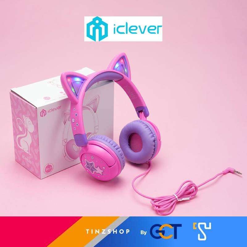 [Tinzshop] หูฟังสำหรับเด็กที่ทั้งน่ารักและปลอดภัย iClever HS25 Kids Headphones หูฟังครอบหู รับประกัน